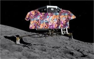 Philae wearing shirt